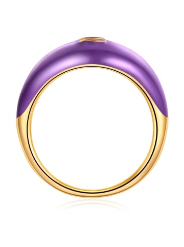 Glanzstücke München Ring Sternzeichen Waage aus Sterling Silber mit Zirkonia in gelbgold