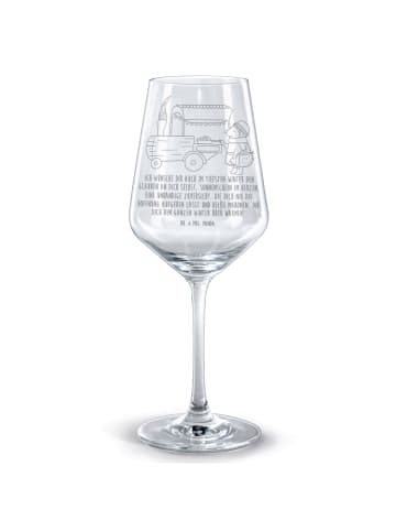 Mr. & Mrs. Panda graviertes Weinglas Igel Maronen mit Spruch in Transparent