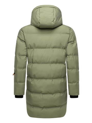 STONE HARBOUR Steppmantel Thadeek XX in Dusty Olive