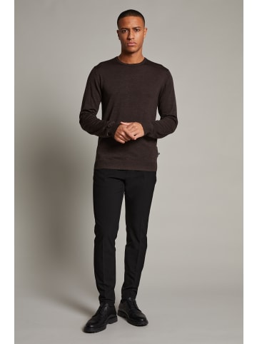 Matinique Strickpullover Margrate Gerade Passform in Dark Brown
