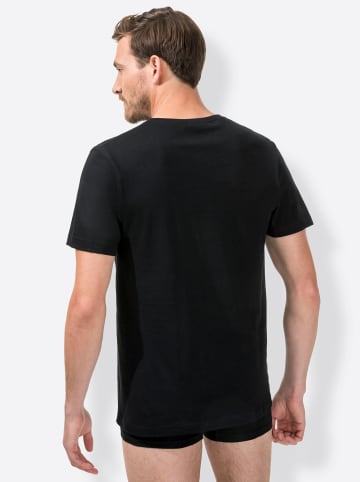 Bugatti Shirt in 2 Stück schwarz
