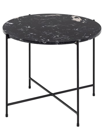 ebuy24 Ecktisch Avila Schwarz 52 x 52 cm