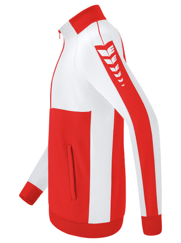 erima Unisex Erwachsene Six Wings Worker Jacke, Trainingsjacke in rot/weiss