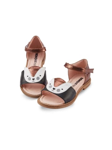 Denokids Sandale Cat in schwarz