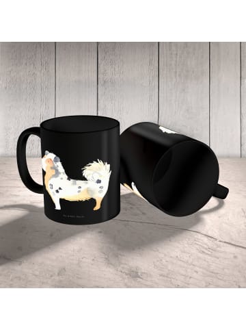 Mr. & Mrs. Panda Kaffeepott Hund Australien Shepherd ohne Spruch in Schwarz