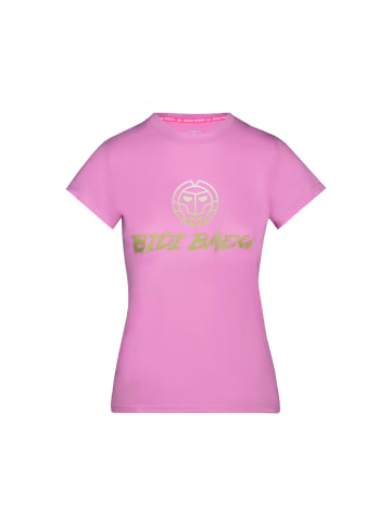 BIDI BADU Lamia Basic Logo Tee - rose in rot