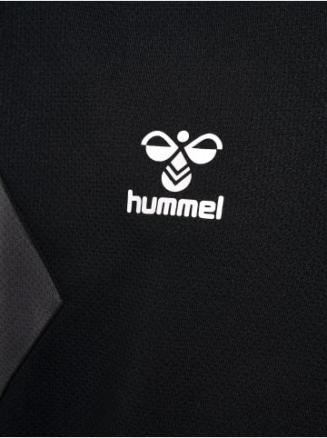 Hummel Sweatshirt Mit Kurzem Reißverschluss Hmlauthentic Half Zip Sweat Kids in BLACK