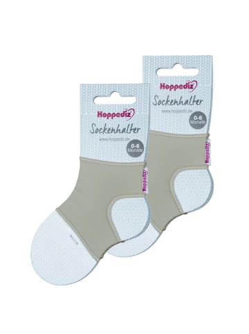 Hoppediz Babysocken Sockenhalter in 2-er Set grau