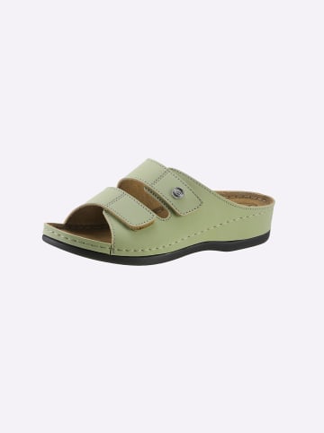 Franken-Schuhe Pantolette in pistazie