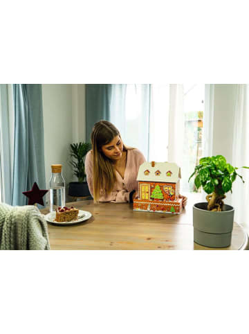 Ravensburger Konstruktionsspiel Puzzle 216 Teile 3D Puzzle Lebkuchenhaus bei Nacht Ab 8 Jahre in bunt