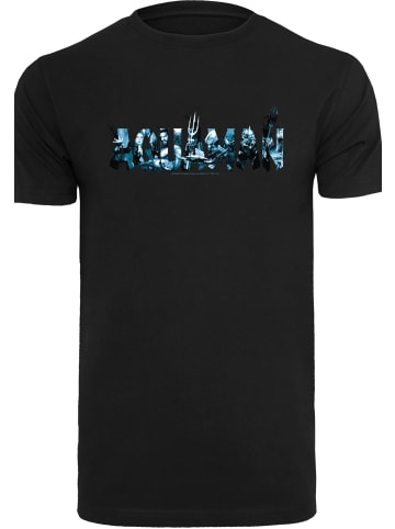F4NT4STIC T-Shirt DC Comics Aquaman Text Logo in schwarz