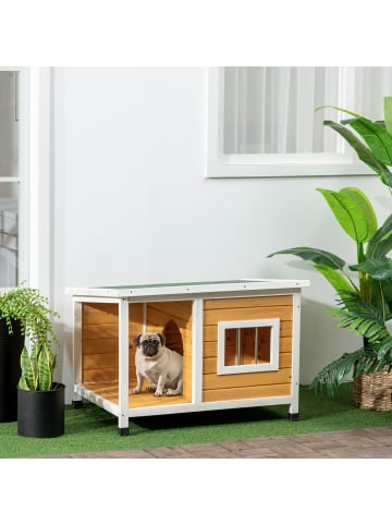 Pawhut Hundehütte 85,5L x 62B x 60H cm