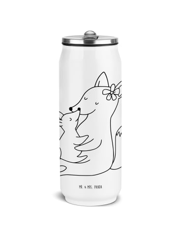 Mr. & Mrs. Panda Getränkedosen Trinkflasche Fuchs Mama ohne Spruch in Weiß