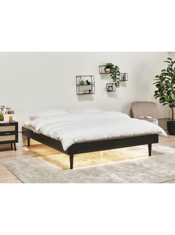 Beliani Doppelbett TOUCY in Schwarz - (W) 165 x (H) 38 x (L) 204 cm