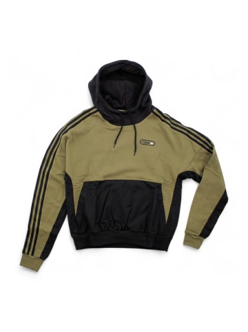adidas Hoodie Material Mix in Blau