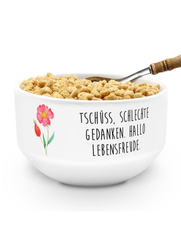 Mr. & Mrs. Panda salatschälchen Blume HageRundunge mit Spruch in Weiß