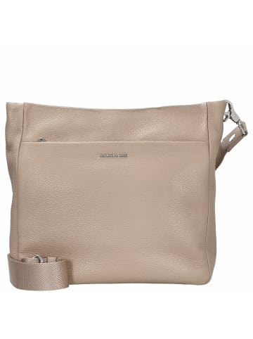 Mandarina Duck Mellow Leather - Umhängetasche L 35 cm (nero) in warm taupe