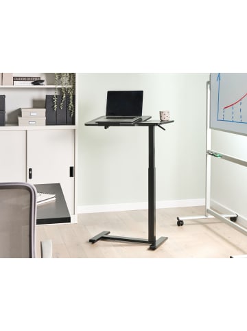 Beliani Verstellbarer Laptopständer SCHOLA in Schwarz - (W) 70 x (H) 76 x (L) 40 cm