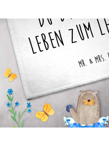 Mr. & Mrs. Panda Handtuch Glühwürmchen mit Spruch in Weiß