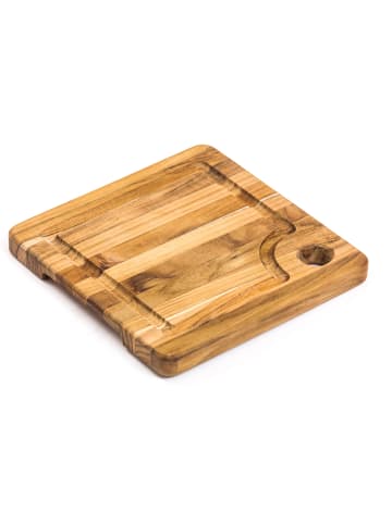 TEAKHAUS TEAKHAUS | Teakholz-Schneidebrett, quadr., MARINE, 20 cm
