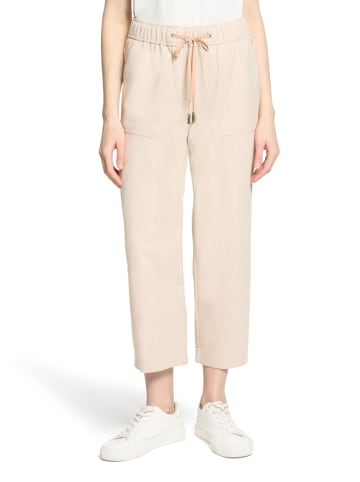 BETTY & CO Casual-Hose mit elastischem Bund in Taupe/Cream