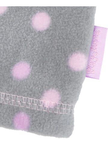 Playshoes Kinder Schal "Fleece-Schlauchschal Punkte" in Grau