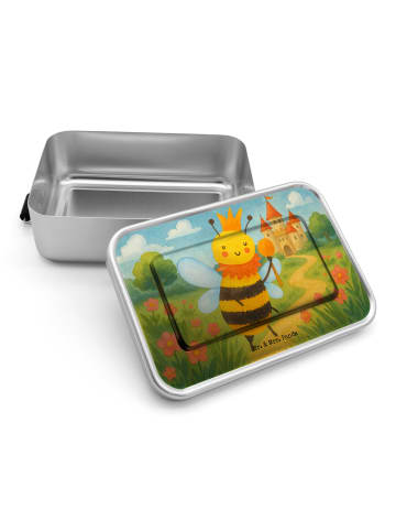 Mr. & Mrs. Panda Jausenbox Biene König Design ohne Spruch in Weiß