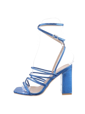 Ital-Design High-Heel Sandalette in Blau