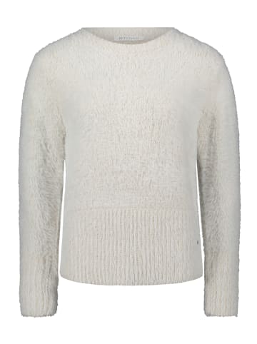 BETTY & CO Strickpullover mit V-Ausschnitt in cream