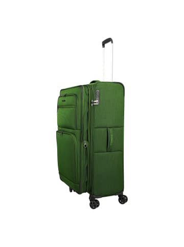 travelite Cubis 4 Rollen Trolley L 83 cm mit Dehnfalte in green