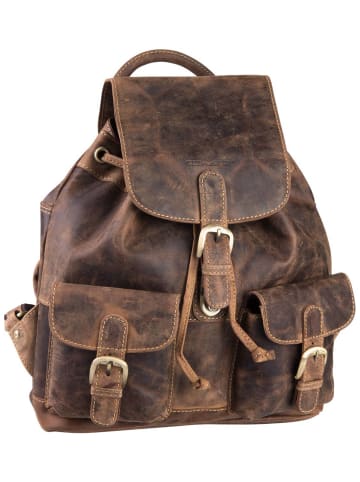 Greenburry Rucksack Vintage 1711M medium in Sattelbraun