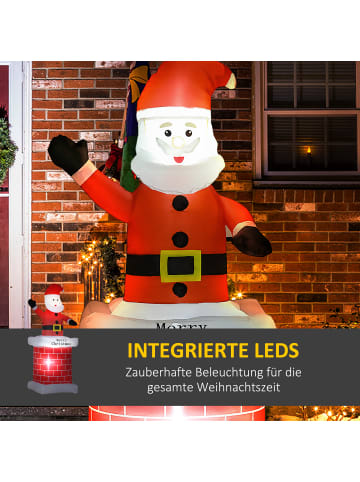 HOMCOM Weihnachtsdeko-80L x 70B x 210H cm-Mehrfarbig