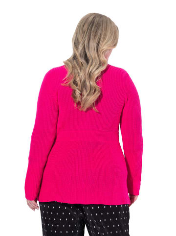 MIAMODA Strickjacke in hibiskuspink