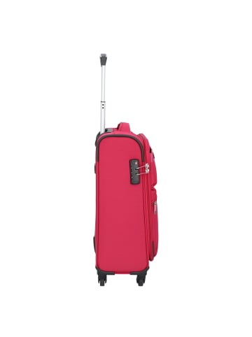 D&N Travel Line 6754 4-Rollen Kabinentrolley 55 cm in pink