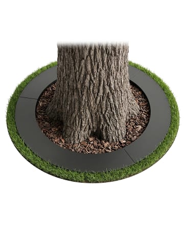 relaxdays Baumring in Anthrazit - 120 cm