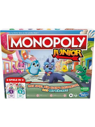 Hasbro Familien Brettspiel Monopoly Junior 2 Games in 1 - ab 4 Jahre