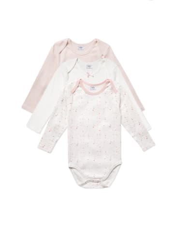 Stellou & friends Wickelbody-Set, langarm, 3 -tlg. in light pink