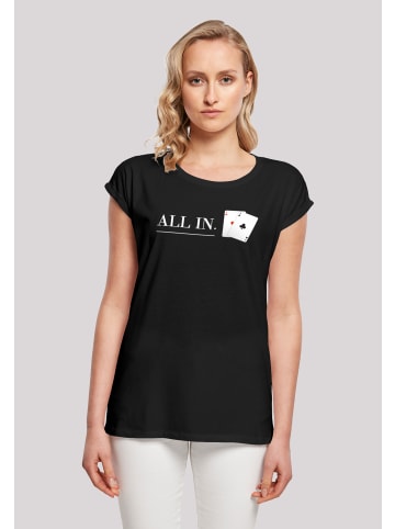 F4NT4STIC T-Shirt Poker All In Karten in schwarz