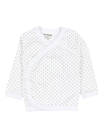 TupTam Baby Jungen Langarm Wickelshirt 5er Set in blau/weiß
