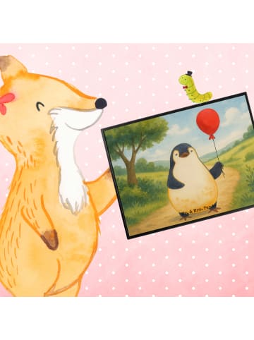 Mr. & Mrs. Panda schreibtischunterlage Pinguin Luftballon Design... in Weiß