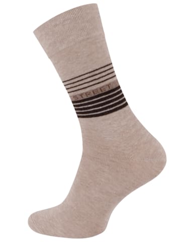 Cotton Prime® 10 Paar Baumwollsocken in Brauntöne
