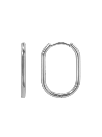 Steel_Art Creolen Damen Maxima silberfarben in silberfarben poliert