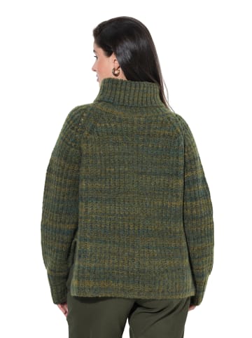 Ulla Popken Pullover in olivgrau