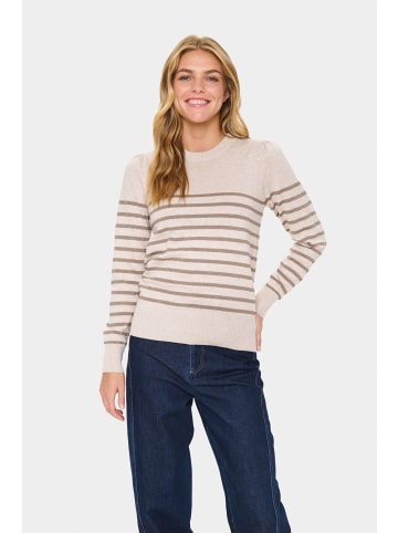 SAINT TROPEZ Strickpullover MilaSZ Gerade Passform in G.Morn Atmos Shimmer Stripe