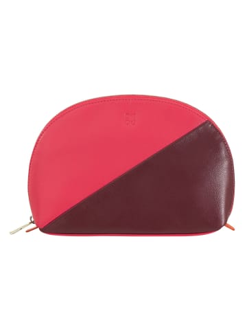 DuDu Malaga Kosmetiktasche Leder 20 cm in raspberry