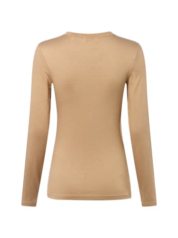 OPUS Langarmshirt Sifa in camel - 0003