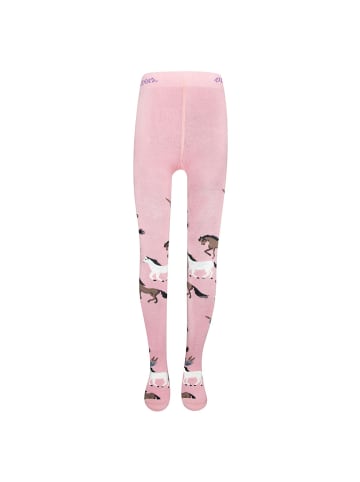 ewers 2er-Set Strumpfhose 2er Pack Pferde/Uni in wildrose-navy