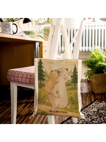 Mr. & Mrs. Panda Schultasche Papa Bär Design ohne Spruch in Weiß