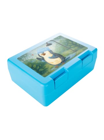 Mr. & Mrs. Panda Bento Box Pinguin Duschen Design ohne Spruch in Weiß