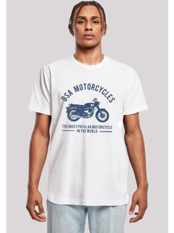 F4NT4STIC T-Shirt BSA Motorcycles Most Popular In The World in weiß